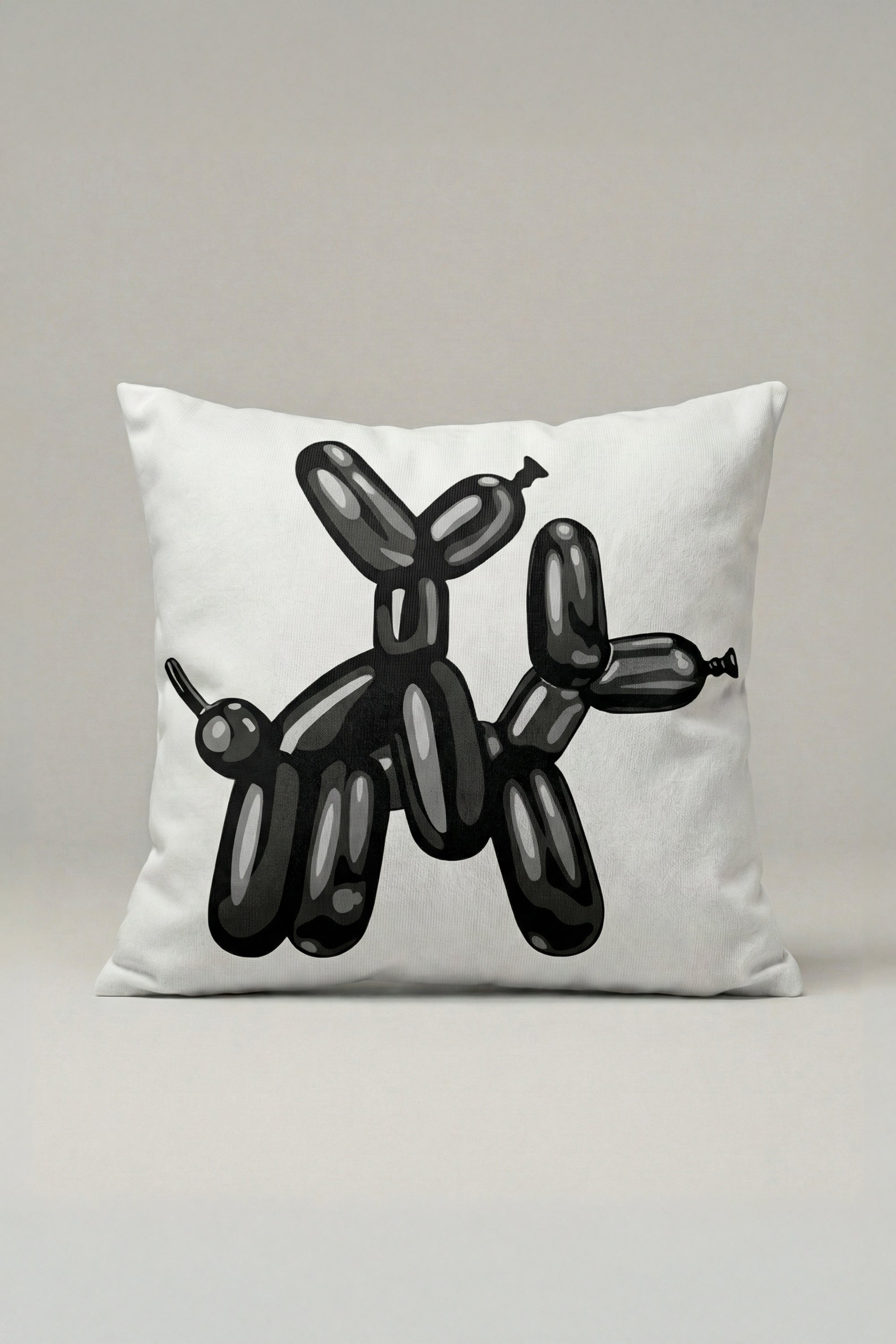 Balon Köpek Heykel Kırlent Kılıfı 007 – Avangard 45x45 cm Dekoratif Yastık Kılıfı