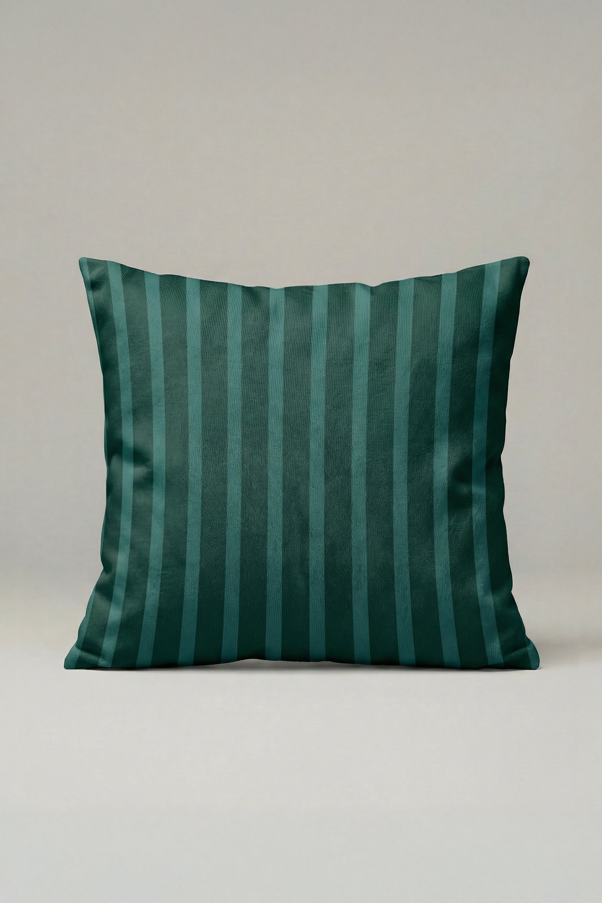 Yeşil Çizgili Dekoratif Kırlent Kılıfı 019 – Modern Klasik 45x45 cm