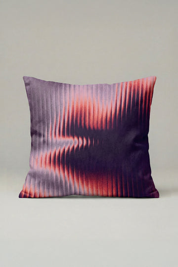 Mor Turuncu Geçişli Soyut Desenli Kırlent Kılıfı 036 – Modern Dekoratif Yastık Kılıfı 45x45 cm