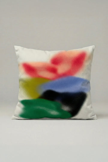 Renk Bloklu Soyut Desenli Kırlent Kılıfı 040 – Modern Dekoratif Yastık Kılıfı 45x45 cm