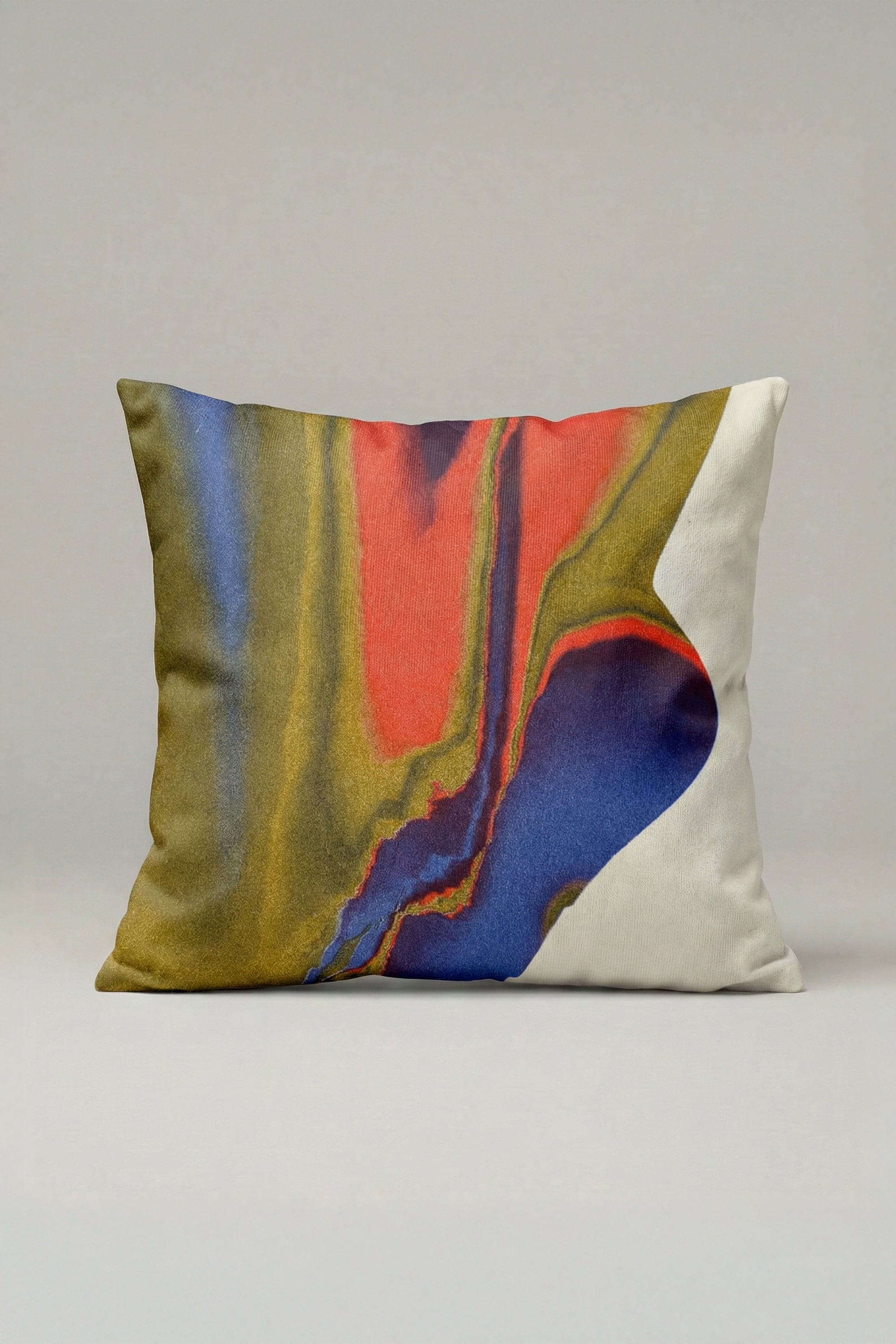 Akışkan Form Soyut Desenli Kırlent Kılıfı 042 – Modern Dekoratif Yastık Kılıfı 45x45 cm