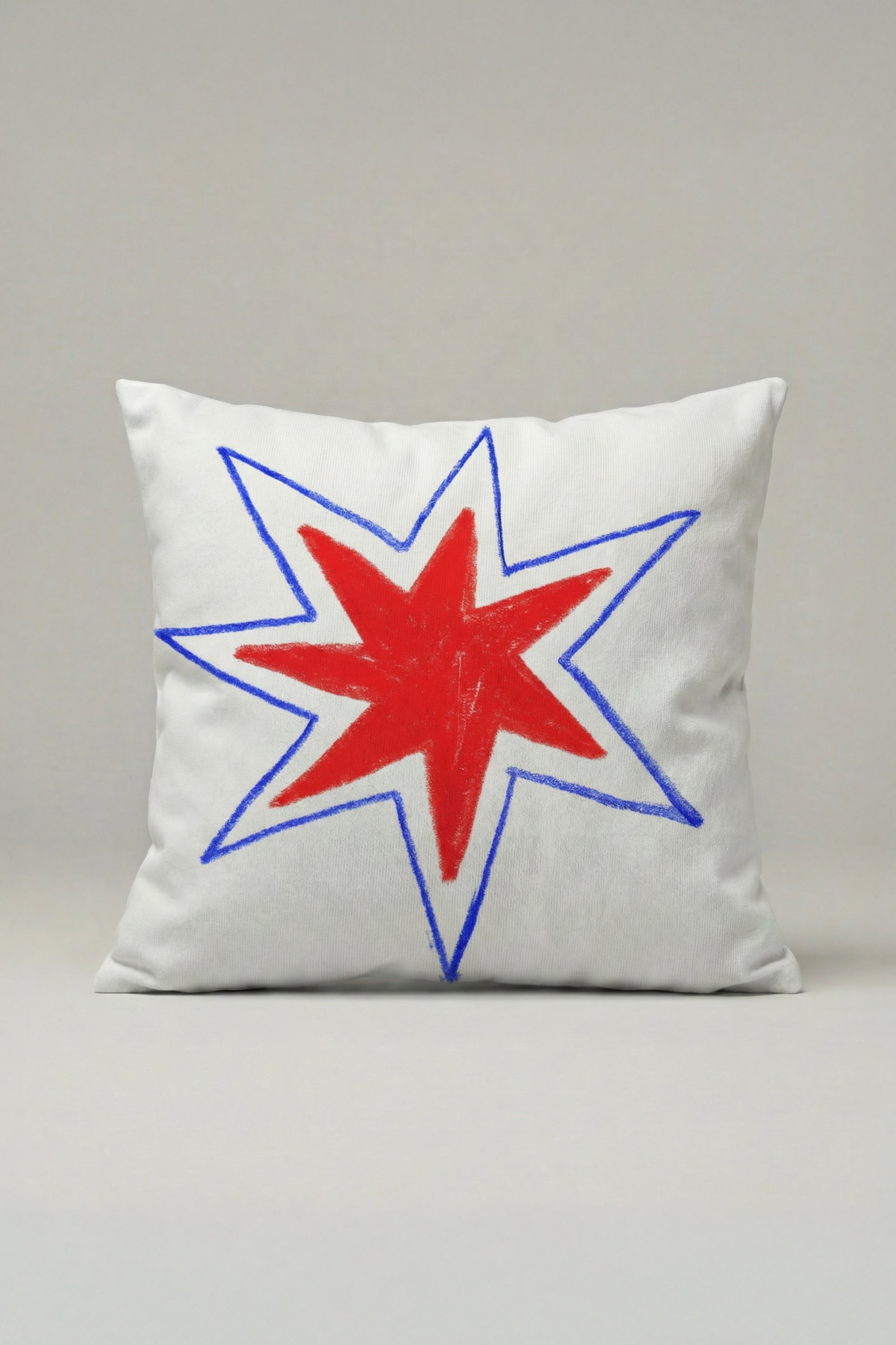Pop Art Yıldız Modern Dekoratif Kırlent Kılıfı 063 – Yastık Kılıfı 45x45 cm