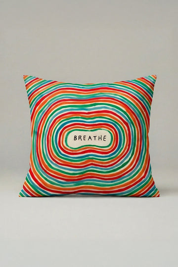 Renkli Breathe Kırlent Kılıfı 069 – Retro & Bohem 45x45 cm Dekoratif Yastık Kılıfı
