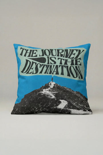 Dağ Manzaralı Dekoratif Kırlent Kılıfı 080 – Motivasyon & Modern Tasarım 45x45 cm