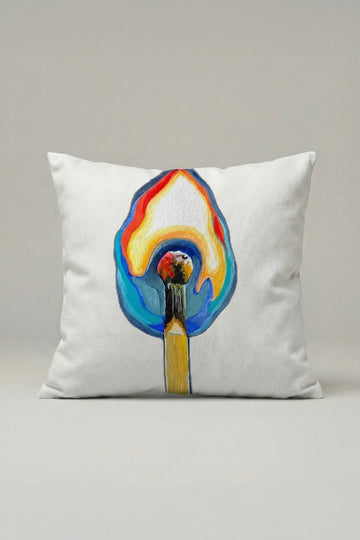 Color Flame Art Kırlent Kılıfı 083 – Modern 45x45 cm Dekoratif Yastık Kılıfı
