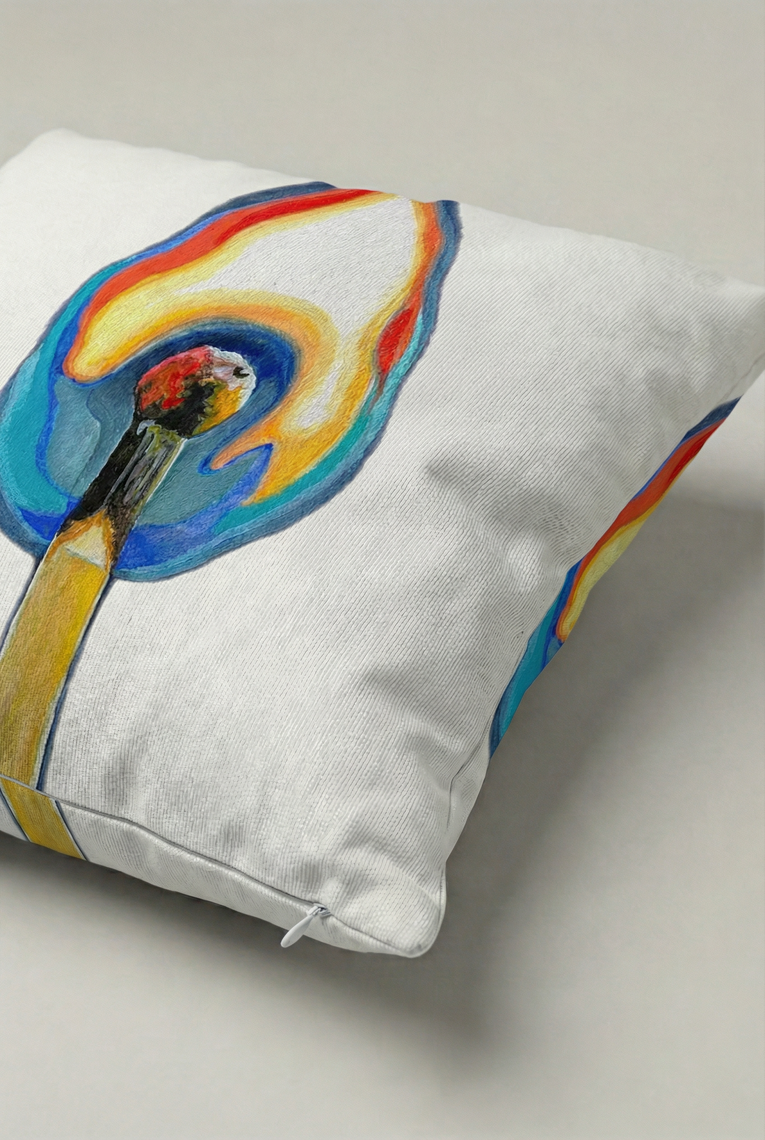 Color Flame Art Kırlent Kılıfı 083 – Modern 45x45 cm Dekoratif Yastık Kılıfı