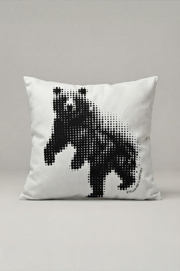 Piksel Siyah Kedi Desenli Kırlent Kılıfı 168 – Pixel Black Cat Tasarım 45x45 cm ürün görseli 1