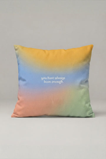 Pastel Degrade Motivasyon Yazılı Kırlent Kılıfı 212 – Pastel Reminder Tasarım 45x45 cm ürün görseli 1