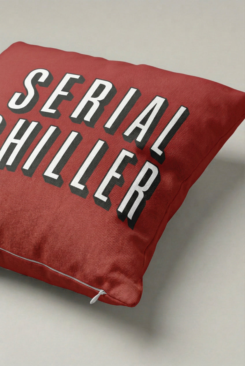 Bordo Serial Chiller Yazılı Kırlent Kılıfı 227 – Serial Chiller Tasarım 45x45 cm ürün görseli 2