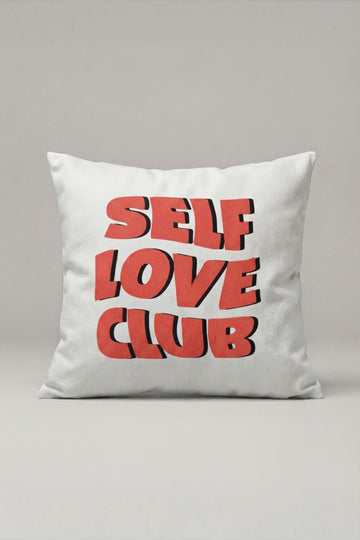 Self Love Club Yazılı Kırlent Kılıfı 228 – Self Love Club Tasarım 45x45 cm ürün görseli 1