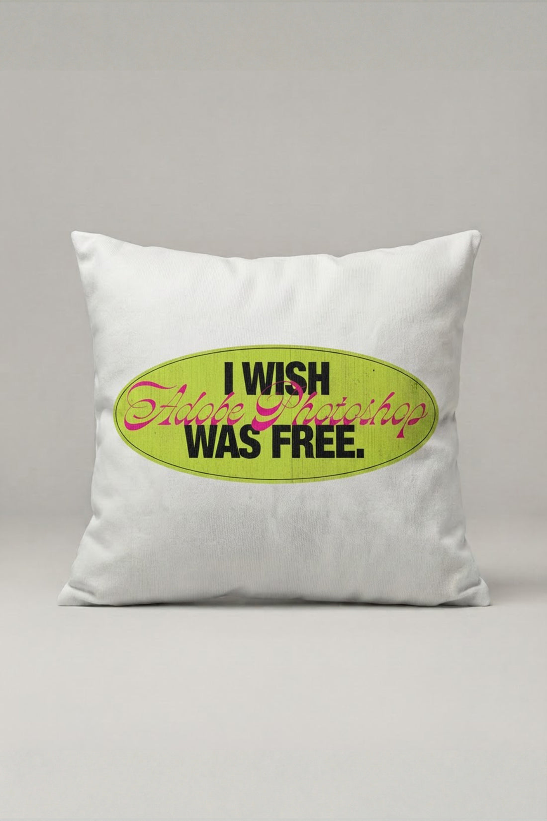 I Wish Everything Was Free Yazılı Kırlent Kılıfı 273 – Free Wish Tasarım 45x45 cm ürün görseli 1
