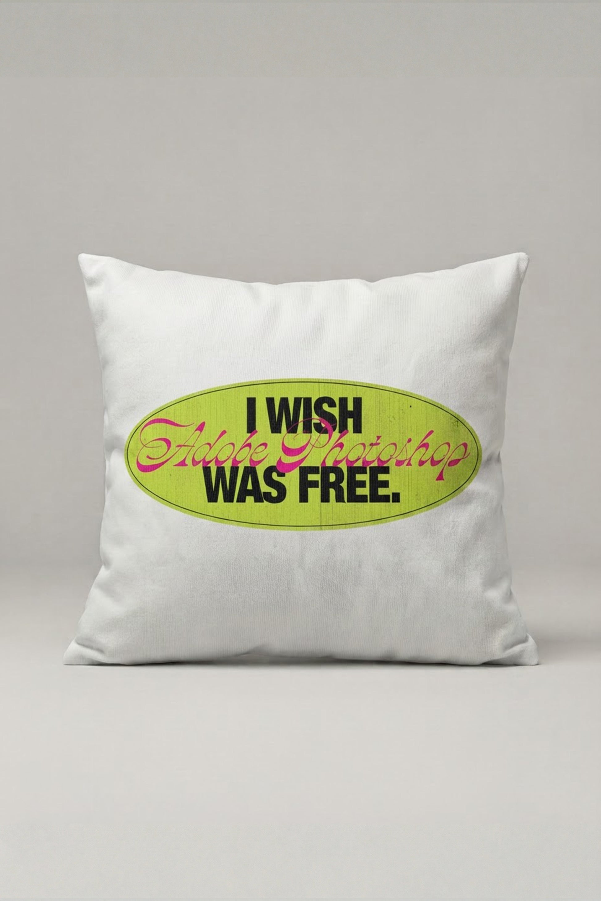 I Wish Everything Was Free Yazılı Kırlent Kılıfı 273 – Free Wish Tasarım 45x45 cm ürün görseli 1
