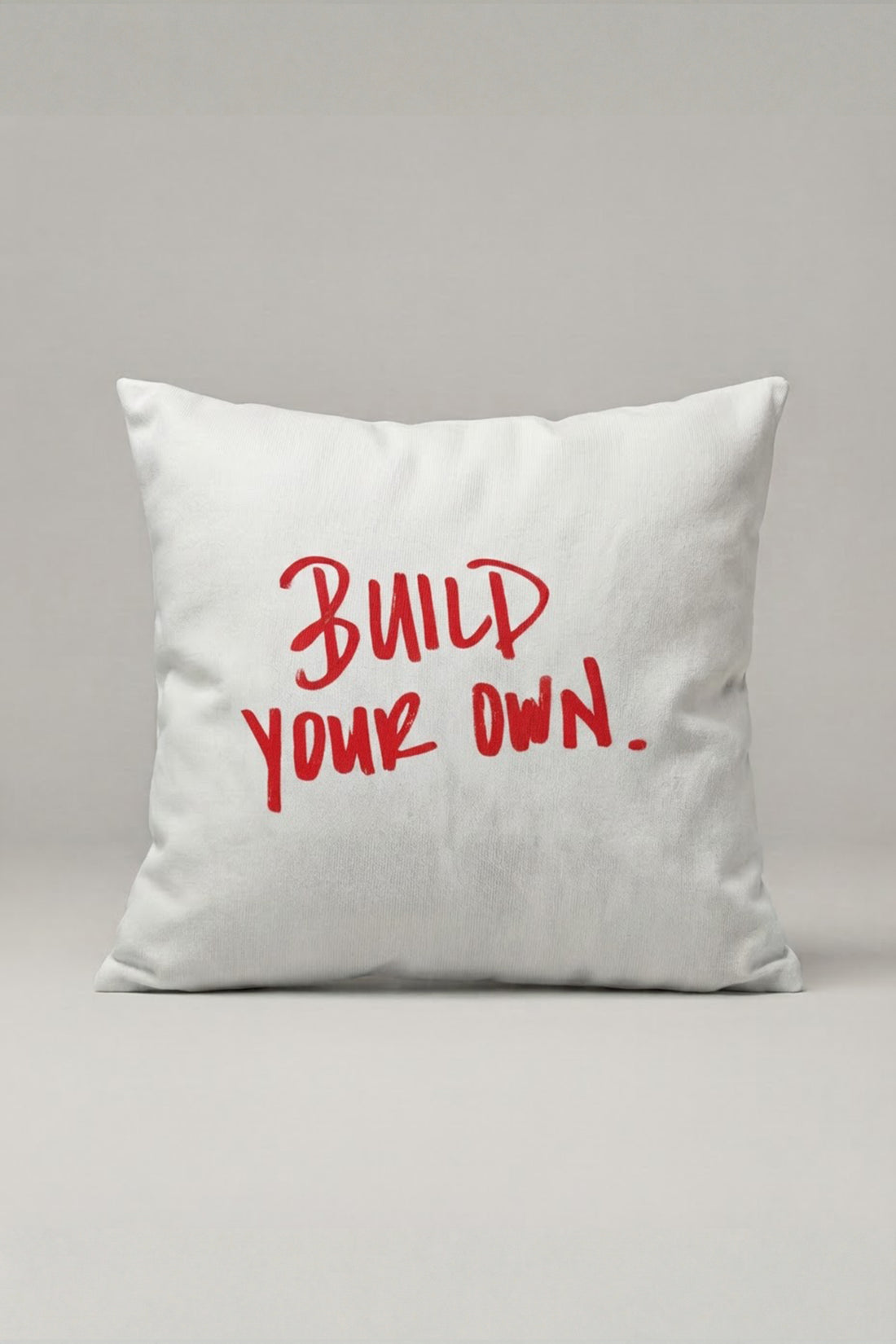 Build Your Own Yazılı Kırlent Kılıfı 314 – Build Your Own Tasarım 45x45 cm ürün görseli 1