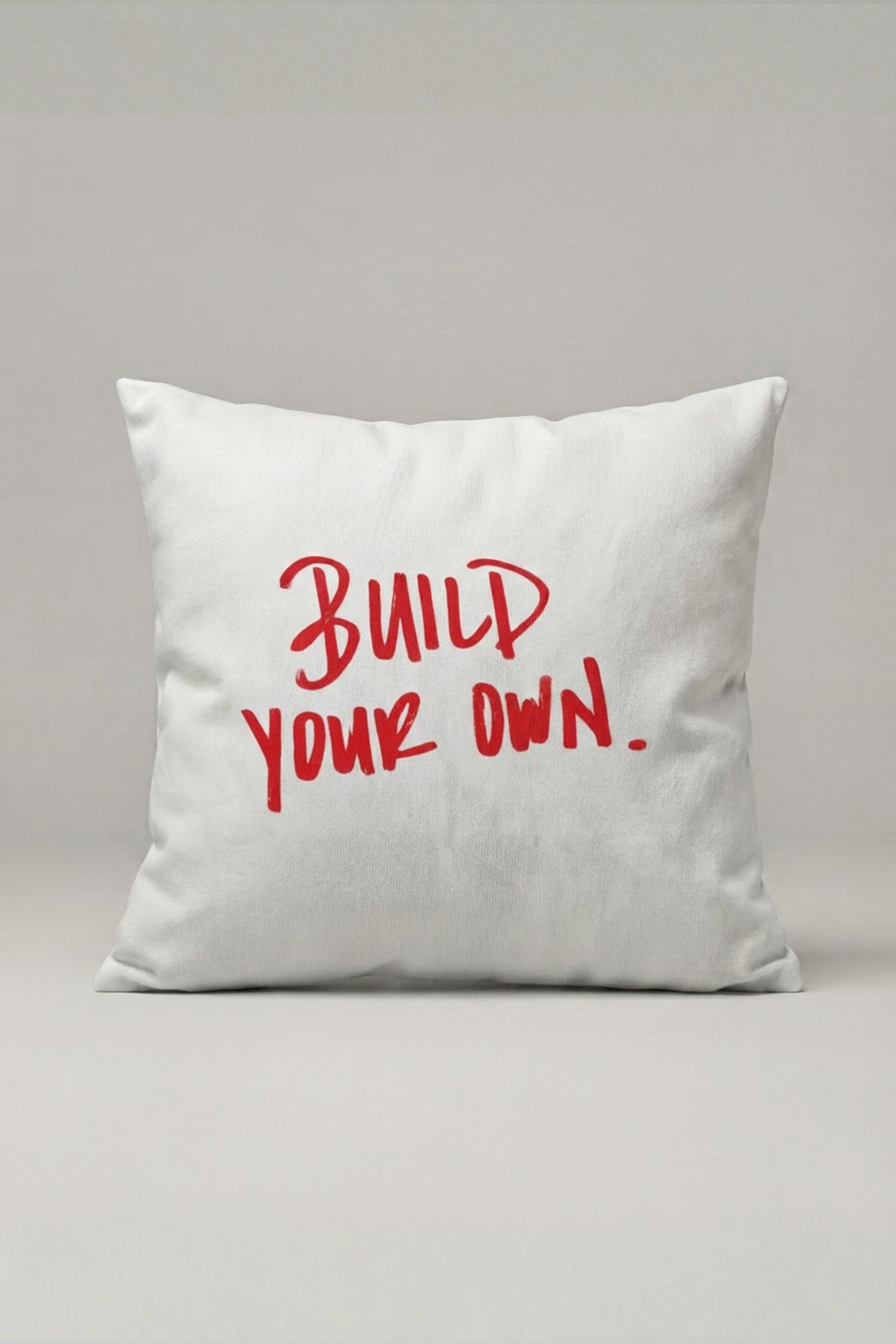 Build Your Own Yazılı Kırlent Kılıfı 314 – Build Your Own Tasarım 45x45 cm ürün görseli 1