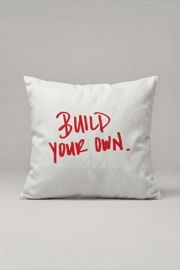 Build Your Own Yazılı Kırlent Kılıfı 314 – Build Your Own Tasarım 45x45 cm ürün görseli 1
