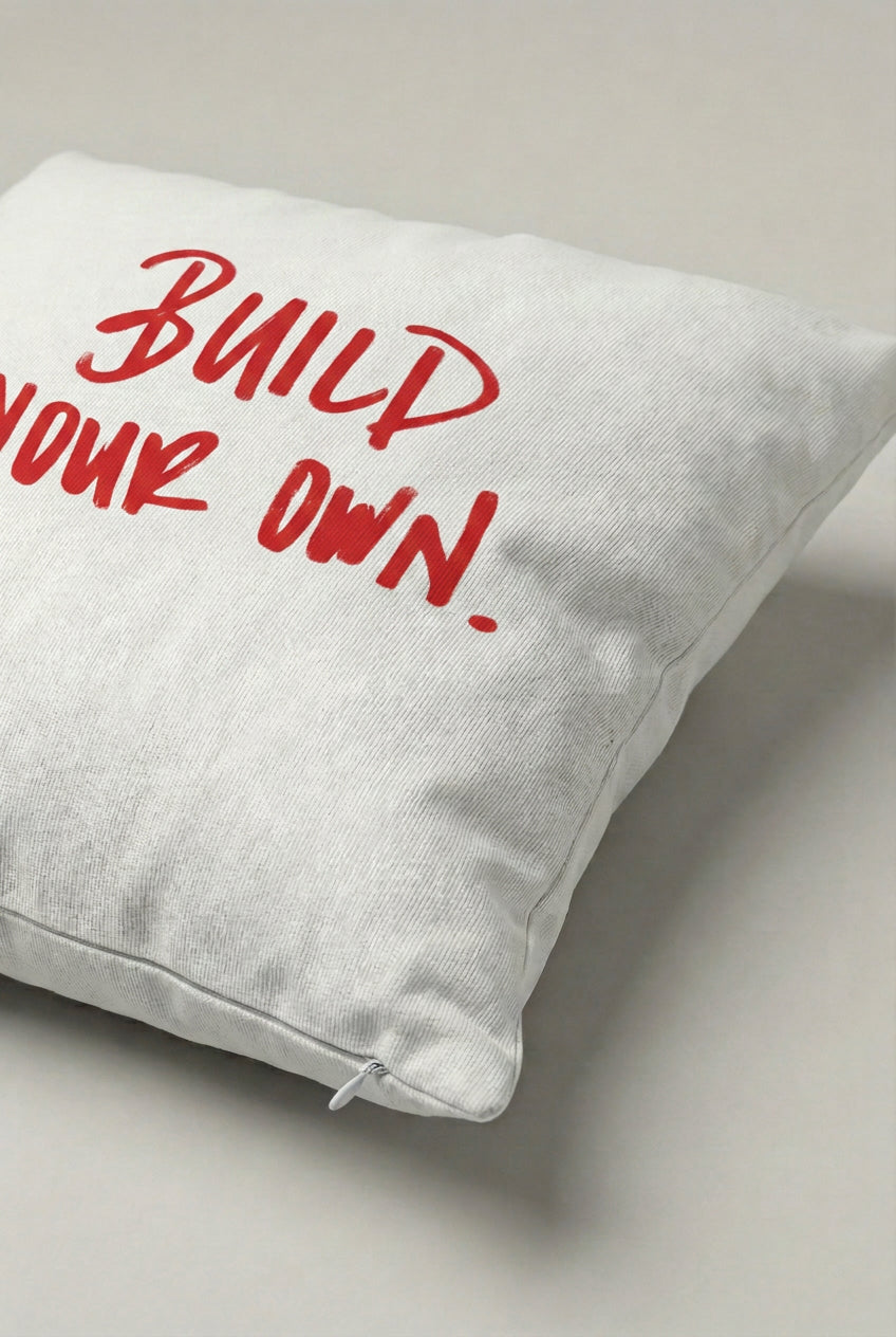 Build Your Own Yazılı Kırlent Kılıfı 314 – Build Your Own Tasarım 45x45 cm ürün görseli 2