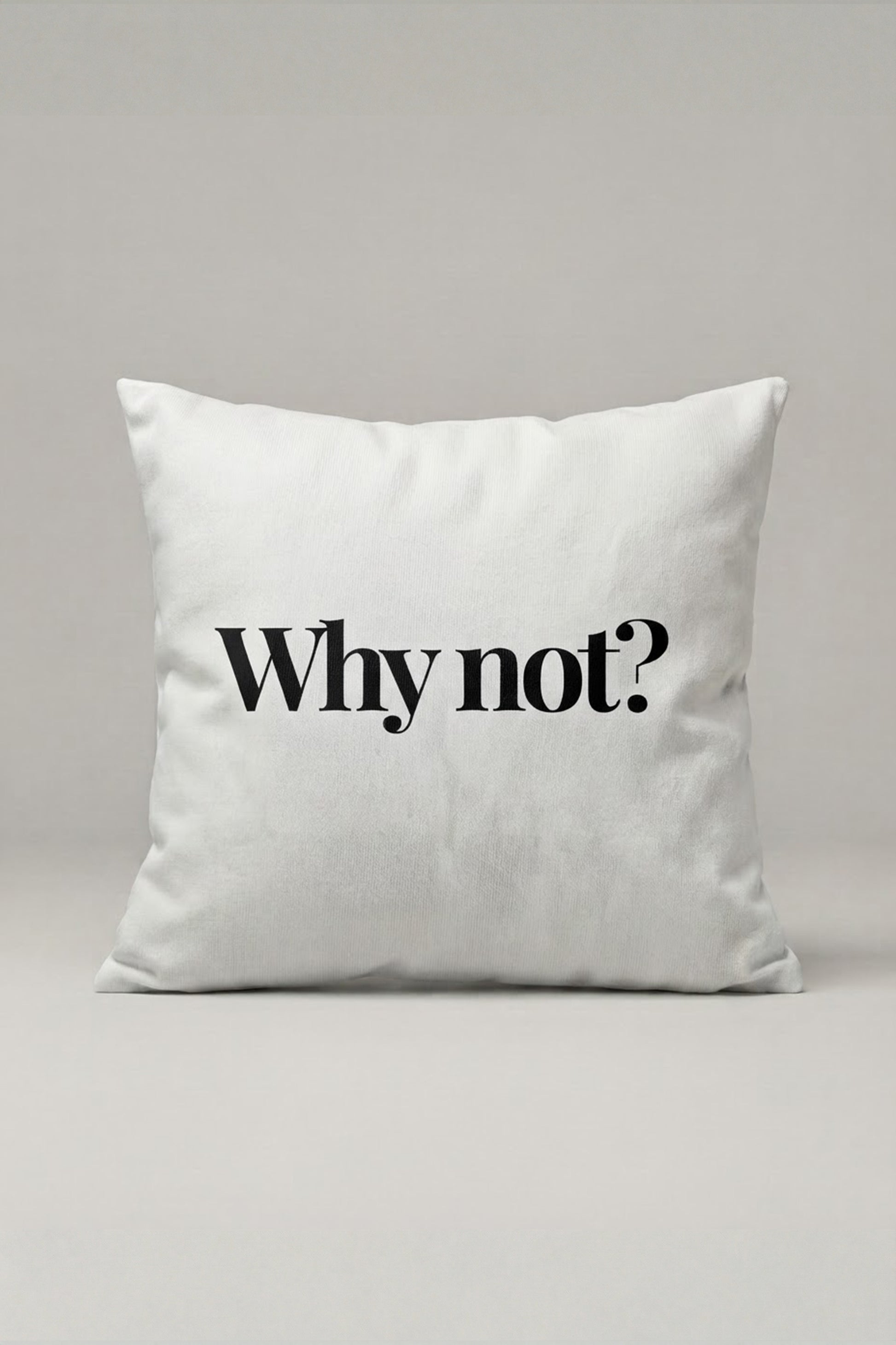 Why Not Yazılı Kırlent Kılıfı 327 – Why Not Tasarım 45x45 cm ürün görseli 1