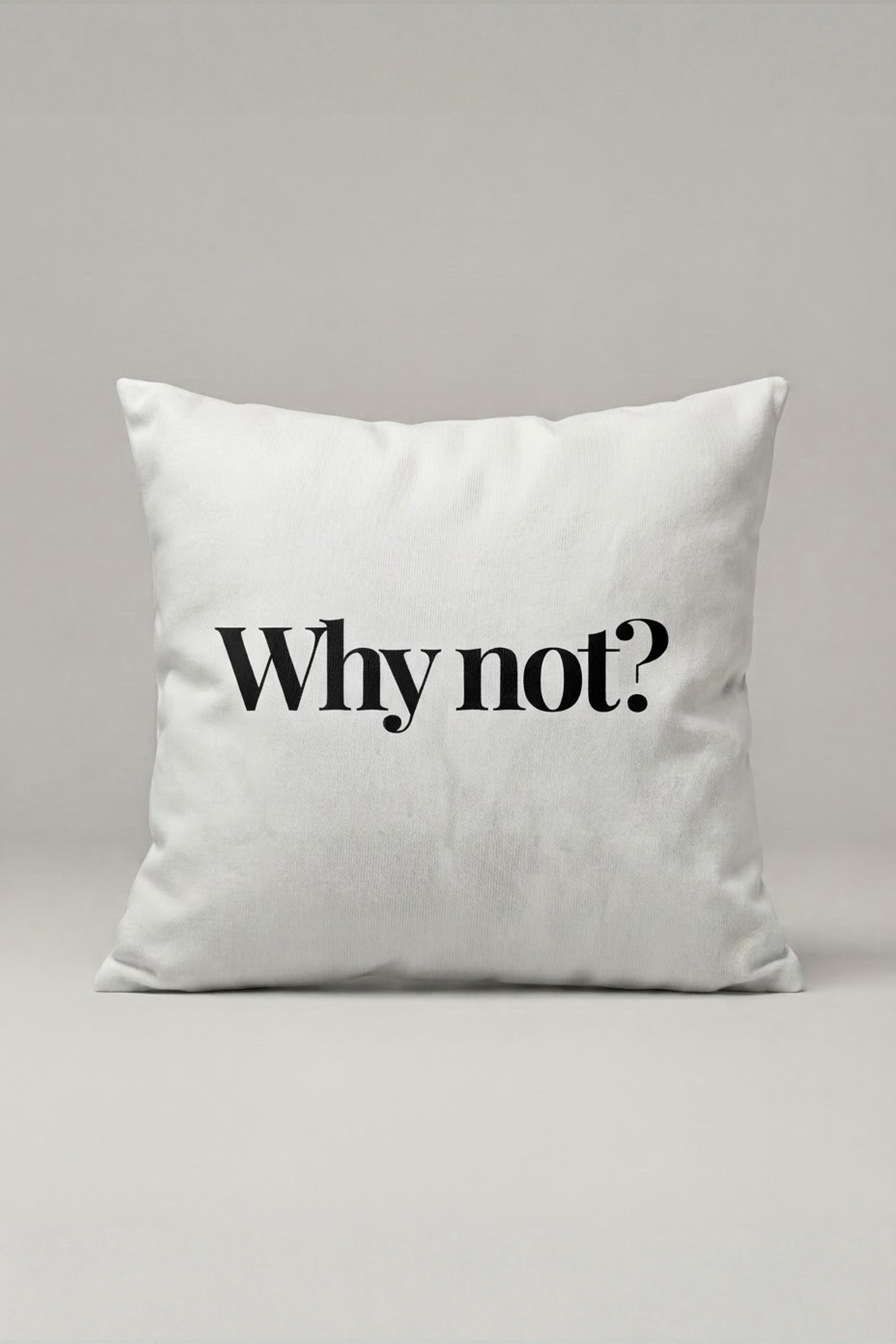 Why Not Yazılı Kırlent Kılıfı 327 – Why Not Tasarım 45x45 cm ürün görseli 1