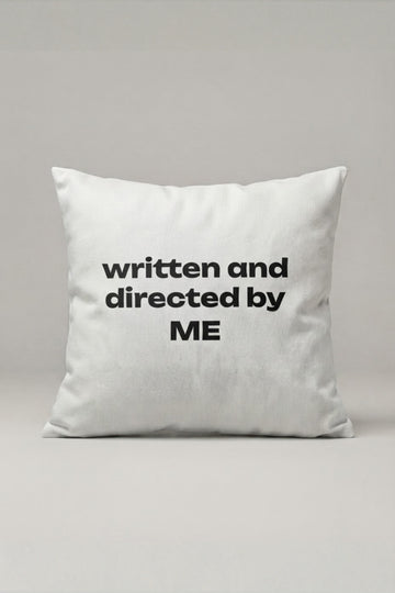 Written And Directed By Me Yazılı Kırlent Kılıfı 329 – My Own Story Tasarım 45x45 cm ürün görseli 1