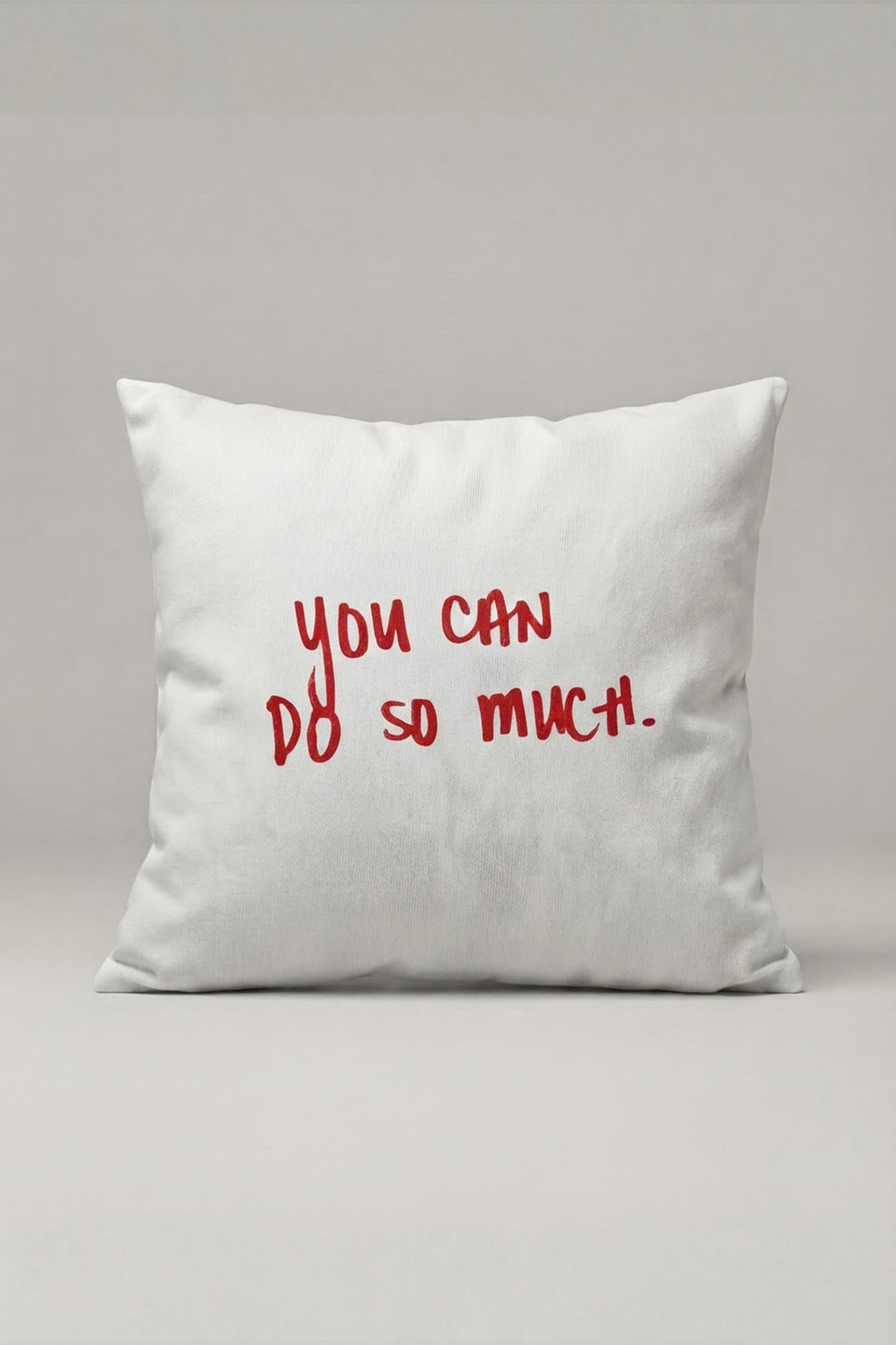 You Can Do So Much Yazılı Kırlent Kılıfı 334 – You Can Tasarım 45x45 cm ürün görseli 1