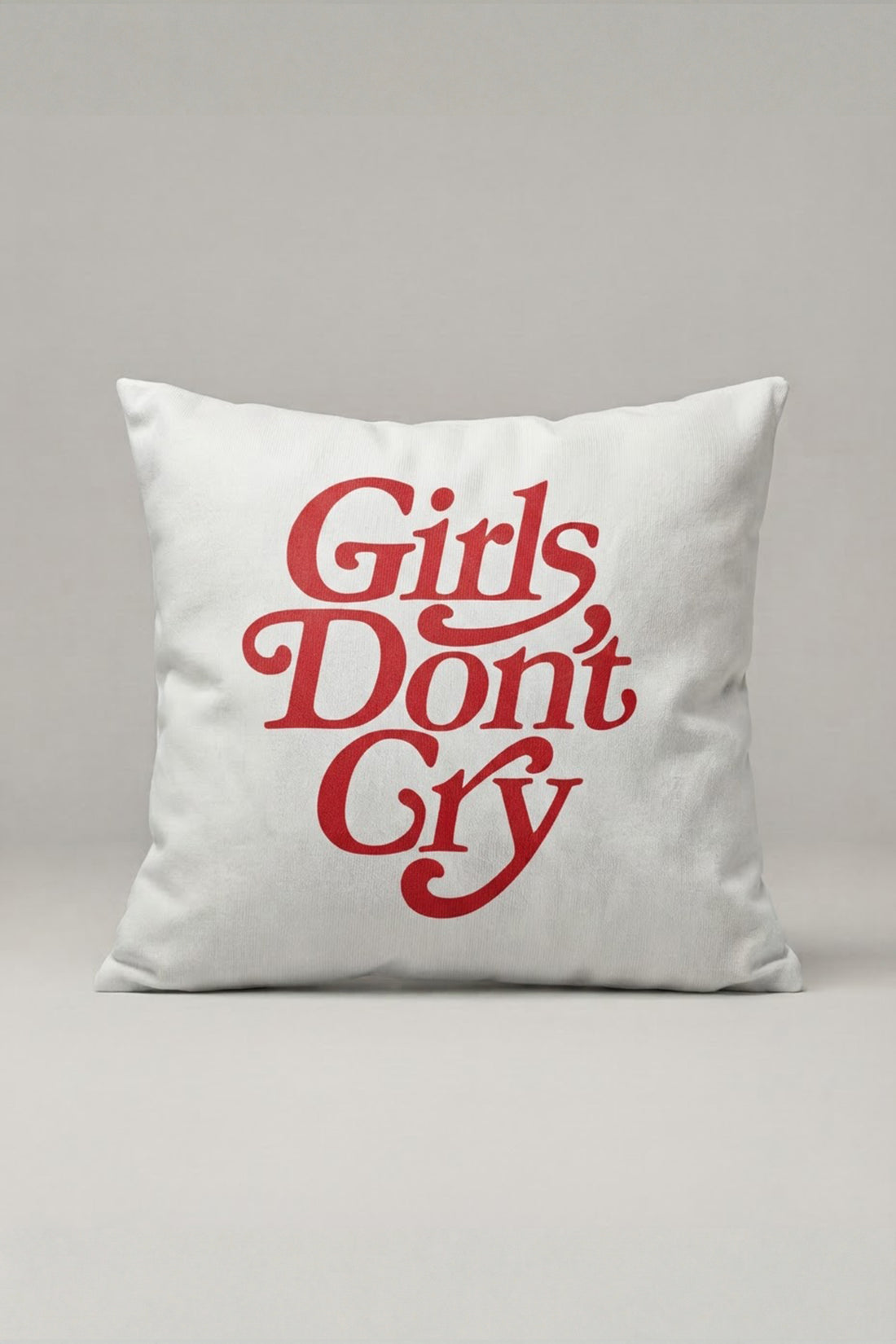 Girls Don't Cry Yazılı Kırlent Kılıfı 339 – Girls Don't Cry Tasarım 45x45 cm ürün görseli 1