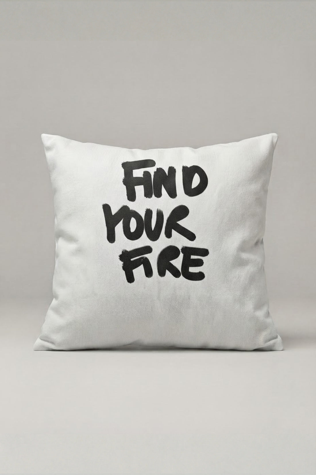 Find Your Fire Yazılı Kırlent Kılıfı 340 – Find Your Fire Tasarım 45x45 cm ürün görseli 1